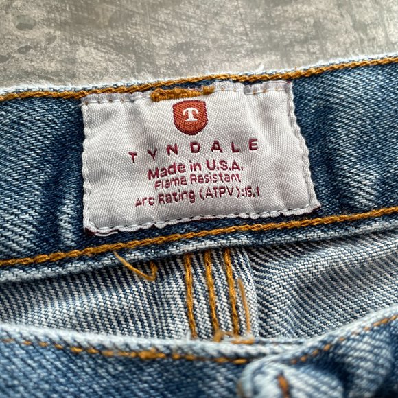 Vintage Tyndale Flame Resistant USA Jeans FR Denim Size 34X29 - Picture 8 of 12